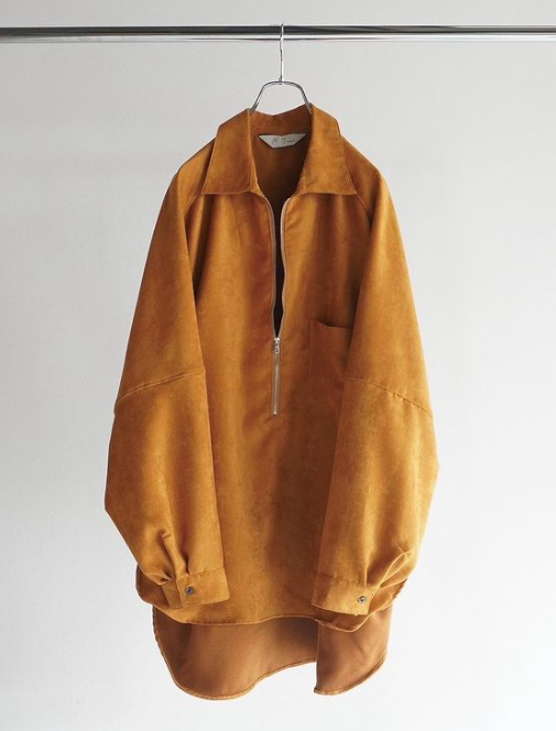 VEGAN LEATHER SKIPPER LONG LS ZIP SHIRT – Maison ma Manière