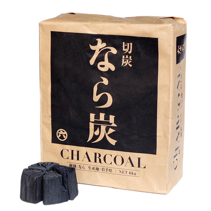 なら切炭6kg（岩手県産） – 【炭・燃料の専門通販】+炭STYLE 増田屋