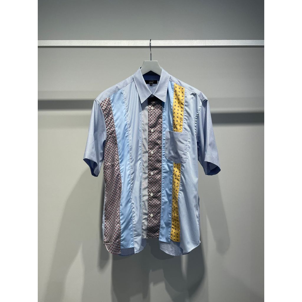 COMME des GARCONS HOMME パッチワーク MIXシャツ – MAROON WEBSTORE