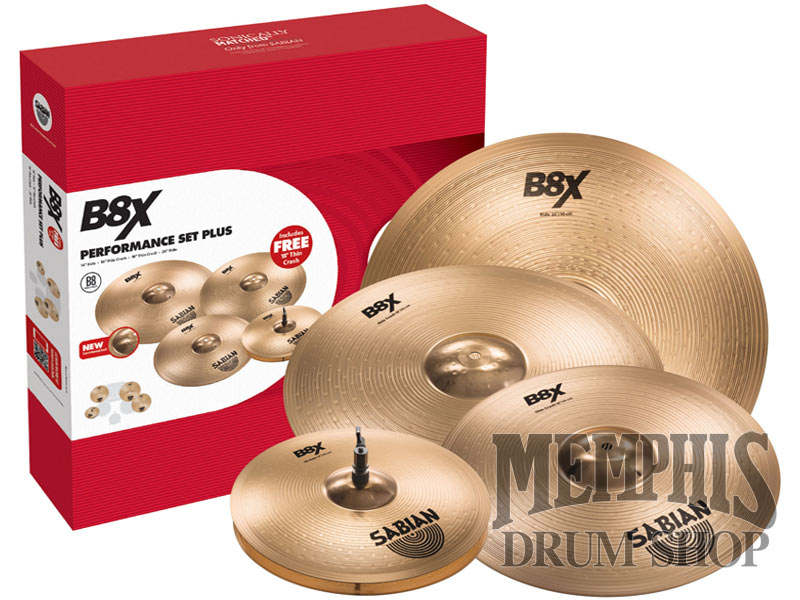 Sabian B8X Perfomace Cymbal Set + FREE 18
