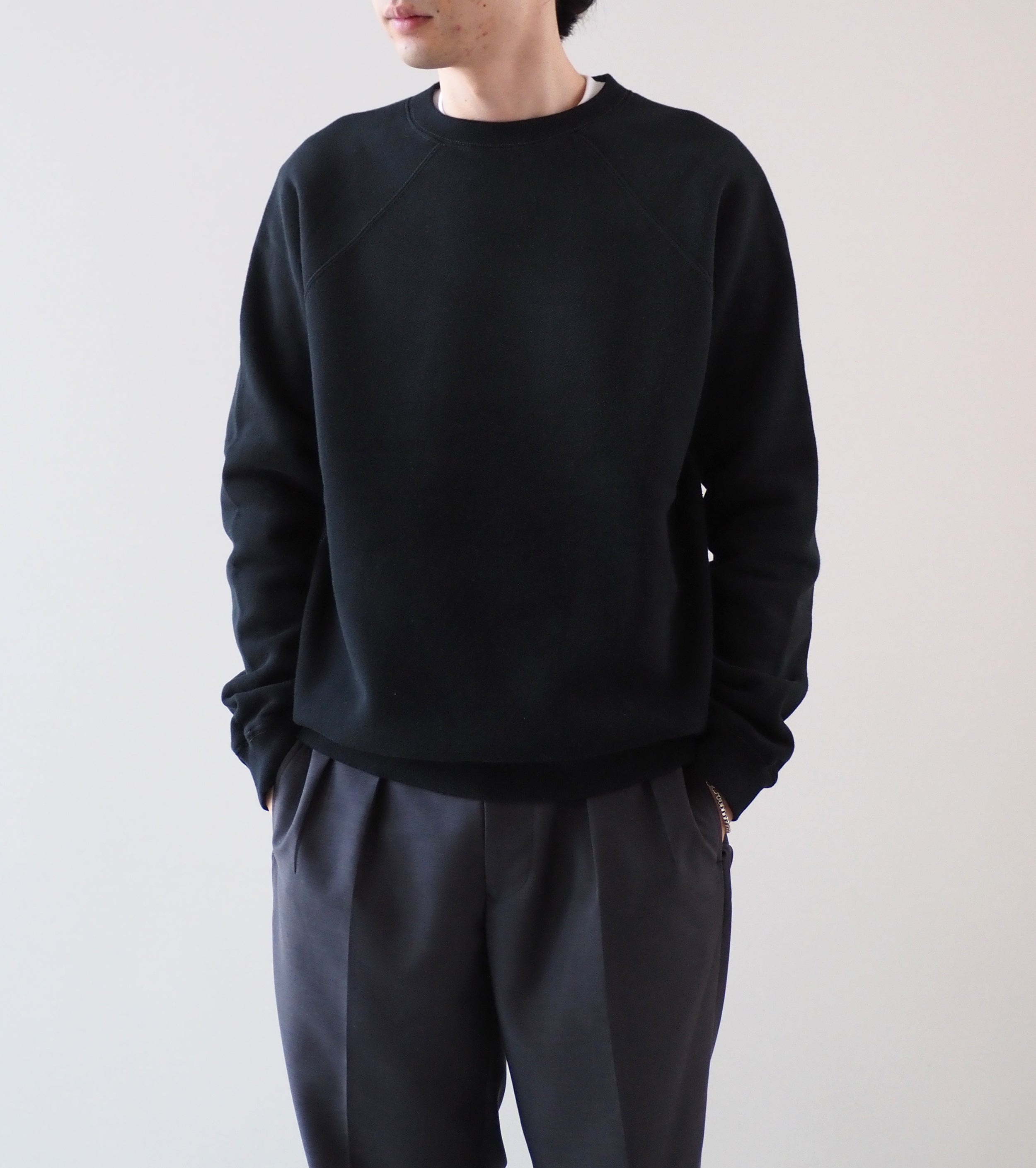MAATEE＆SONS ヴィンテージ スウェット , Black – Navyblue