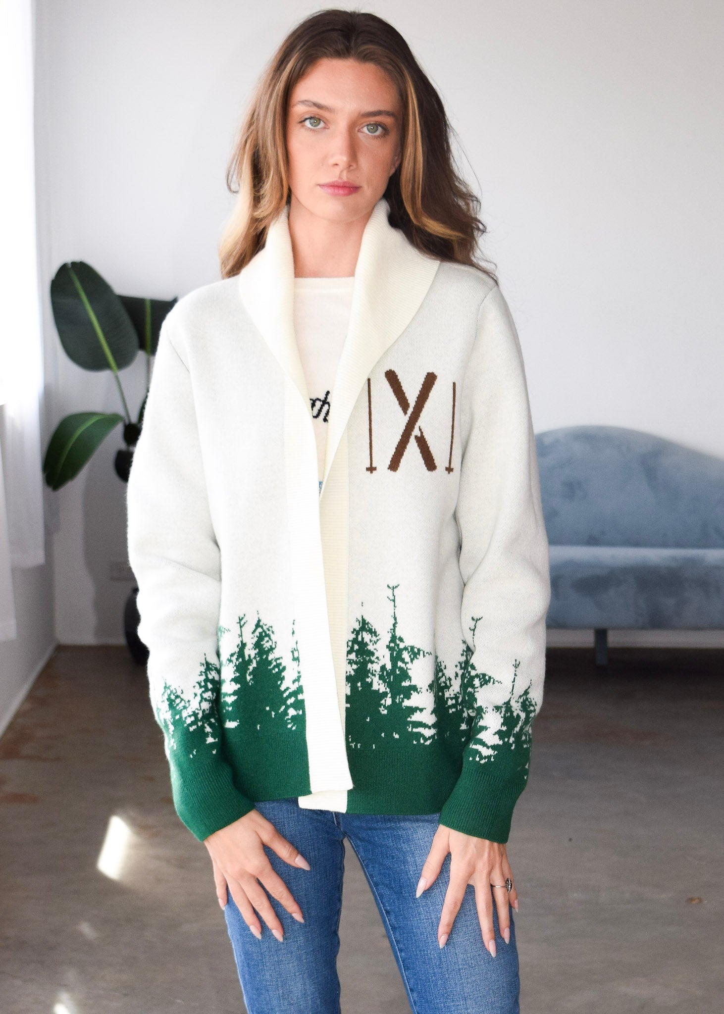 Never A Wallflower | Ski Cardigan Cream – NeverAWallflower