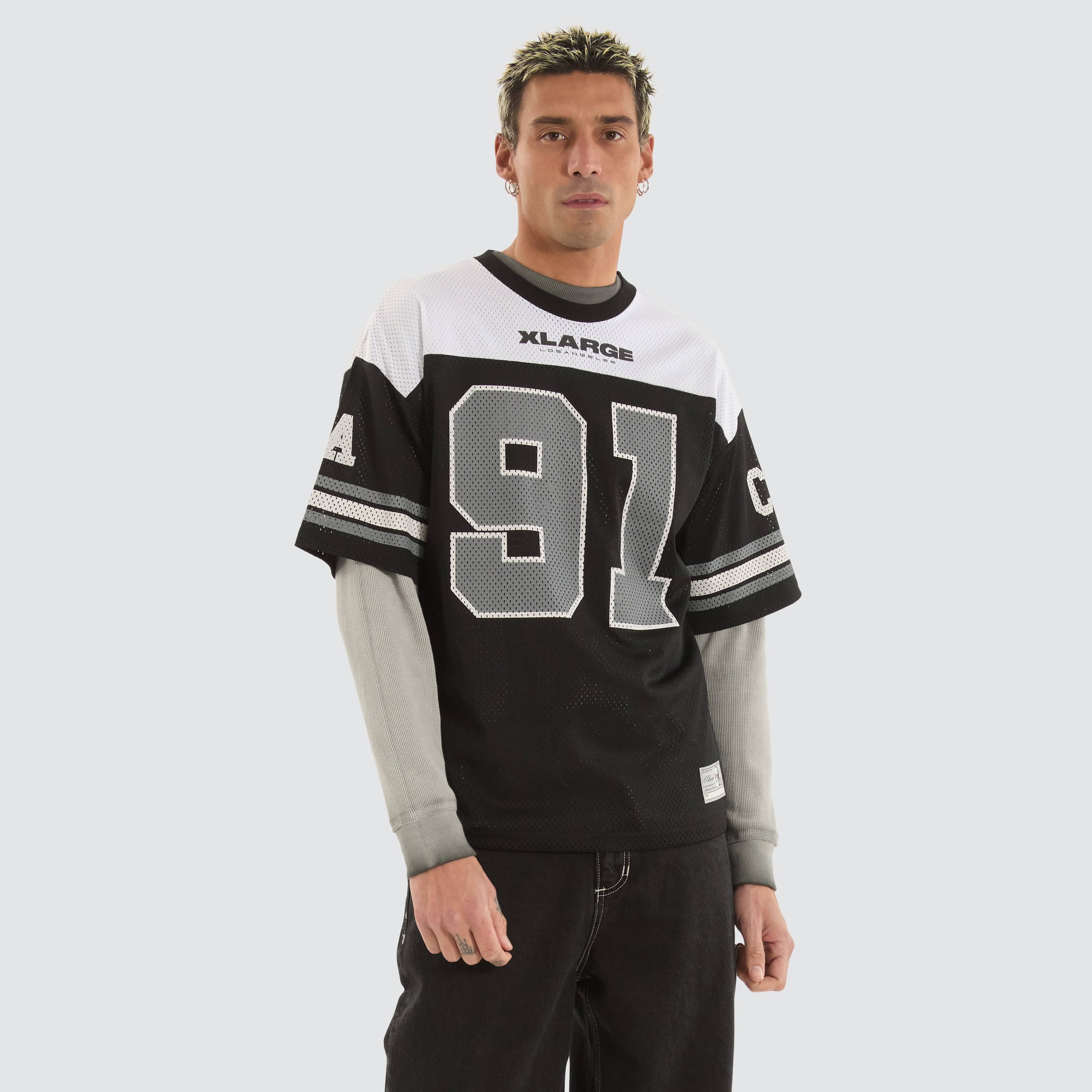 XLARGE Game Shirt Jersey in Black | Neverland Store