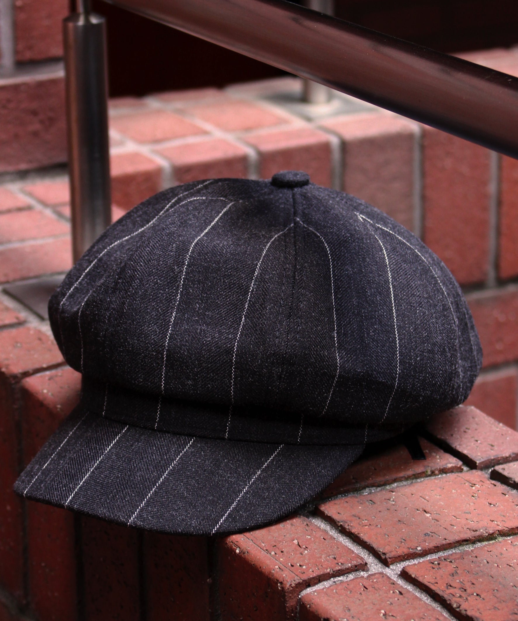 atlast&co timewornclothing ストライプ キャスケット atlast&co