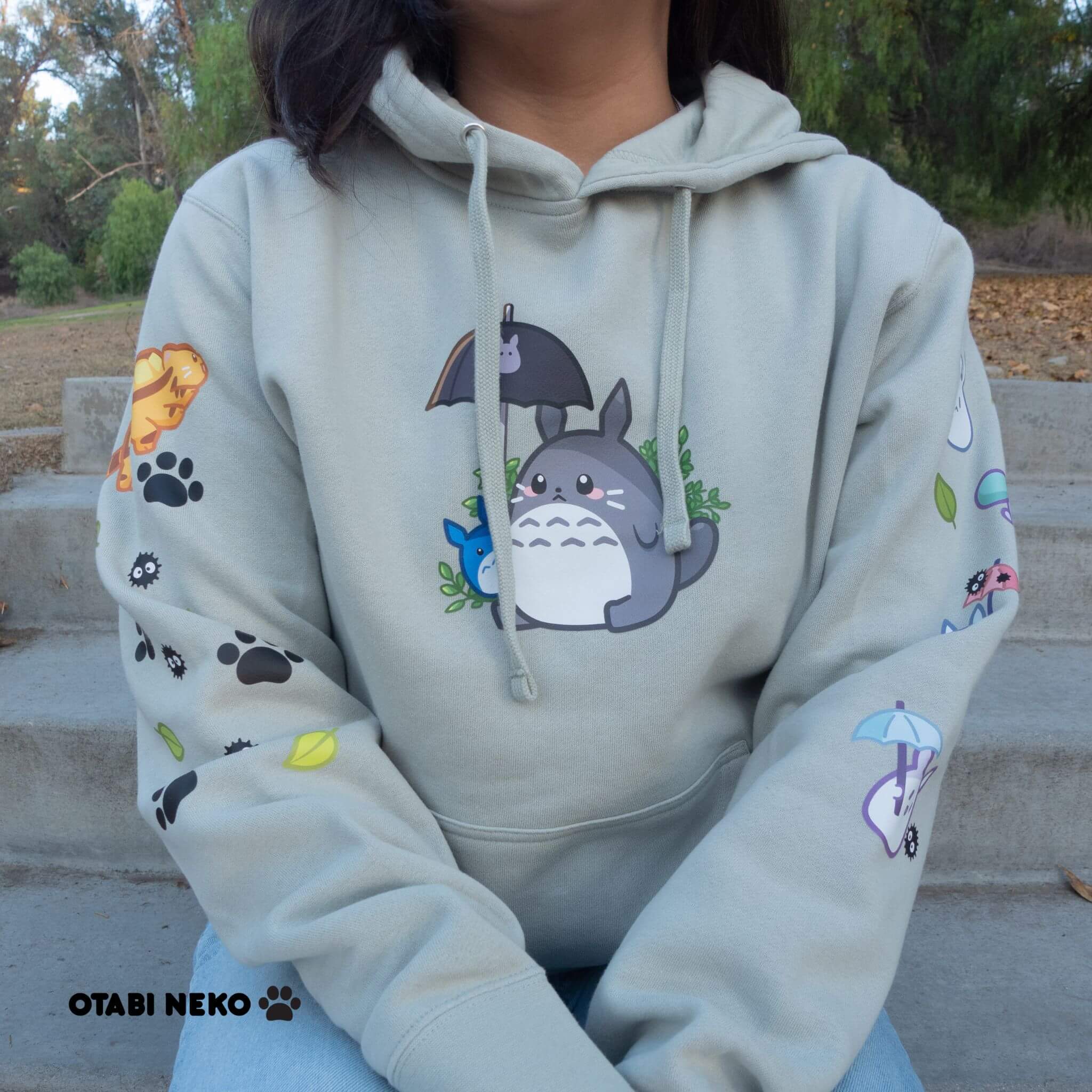HARAPECO Neko Sweat(Akubi)-グレー Neko Hoodie(Akubi)-グレー