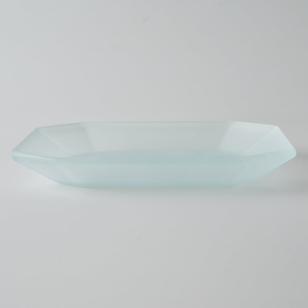 ガラス作家 藤本咲 mist(八角皿 クリア) ¥6,050 大人の焼き物