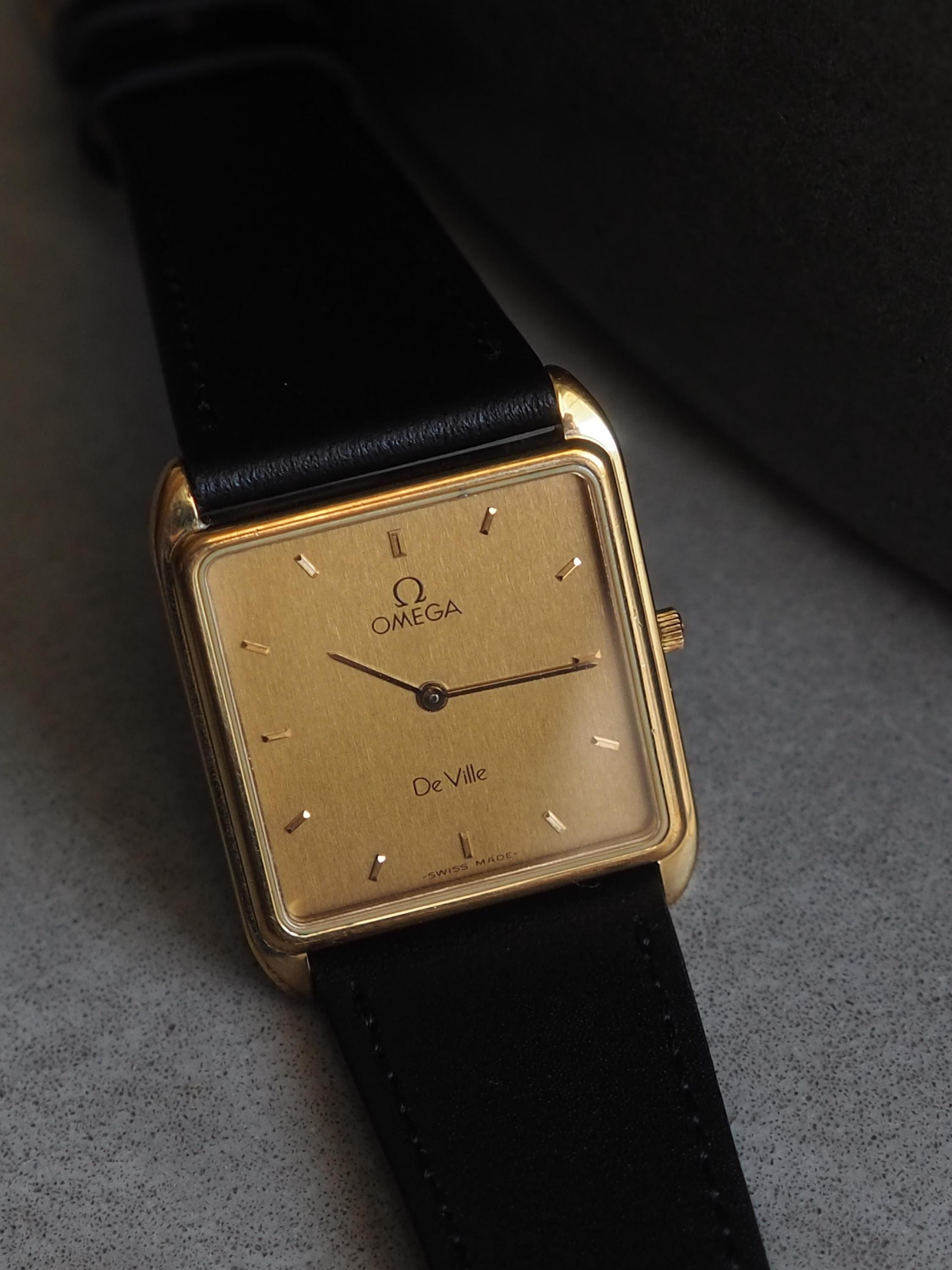 OMEGA オメガ DE VILLE デビル スクエア ウォッチ 腕時計 ゴールド