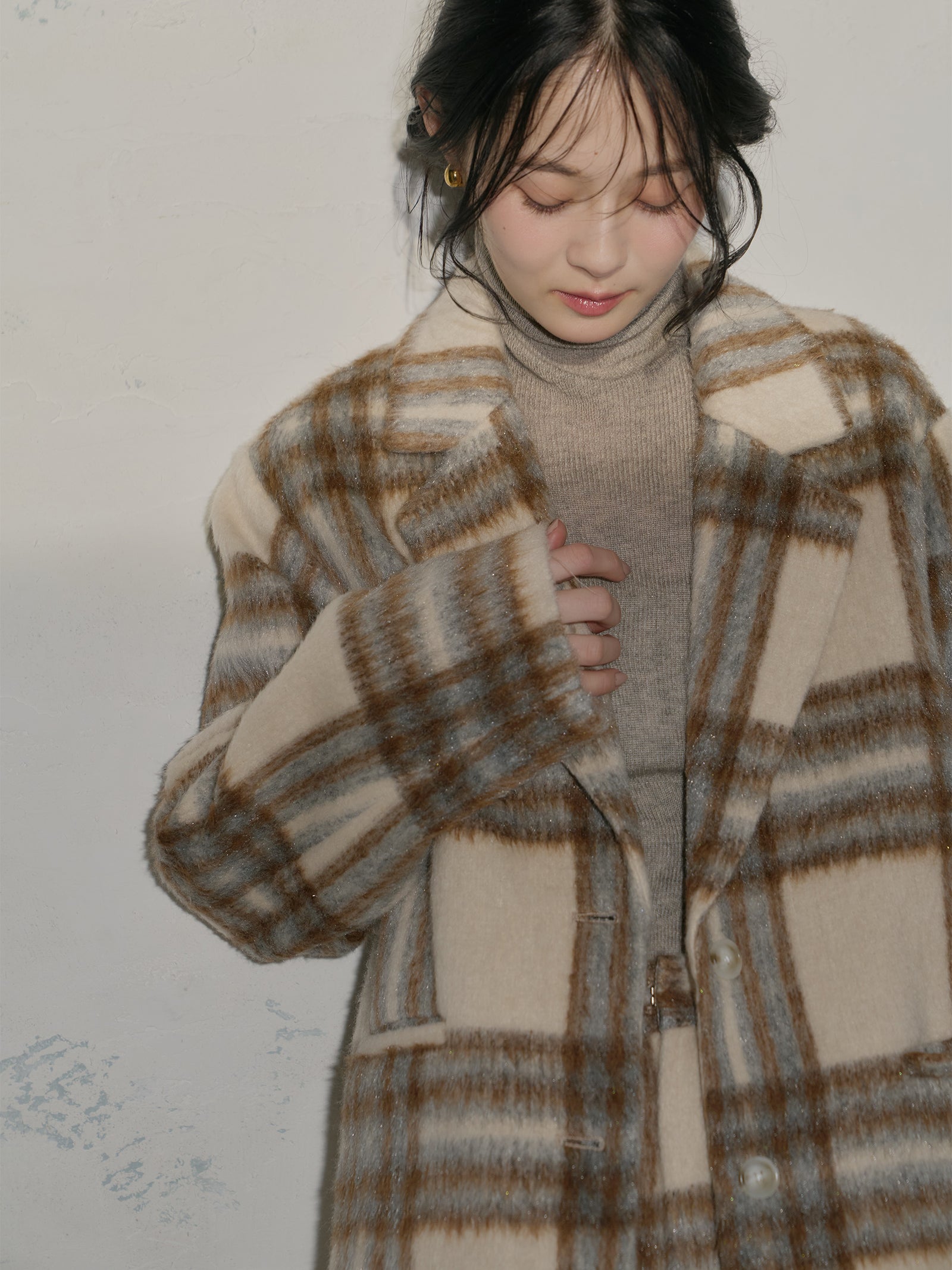 シャギーテーラードジャケット[セットアップ可能]