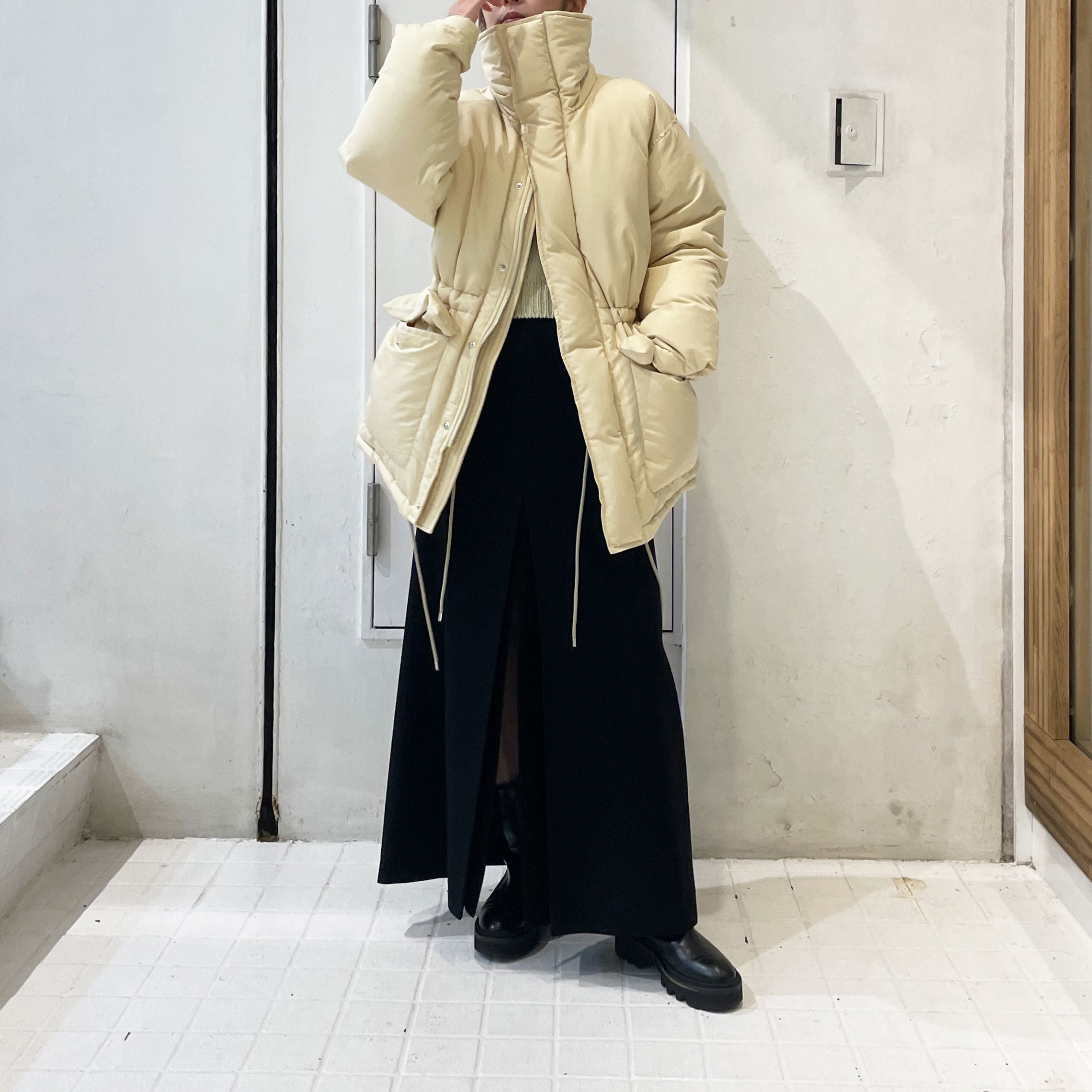AURALEE】 FINX POLYESTER CHAMBRAY DOWN COAT – ONENESS ONLINE STORE