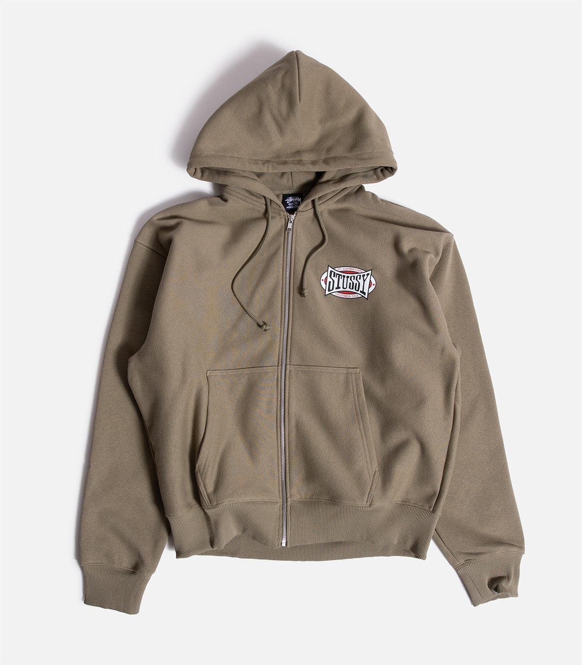 Stussy Champion Oval Zip Up Hooded Sweatshirt – Atlas