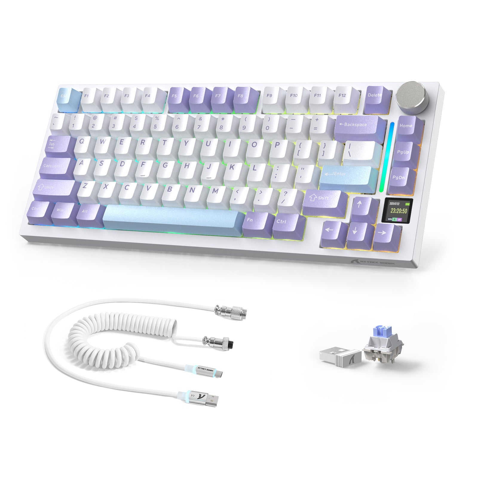 75% Tri-Mode Gasket Keyboard | Hot-Swappable | TFT Screen