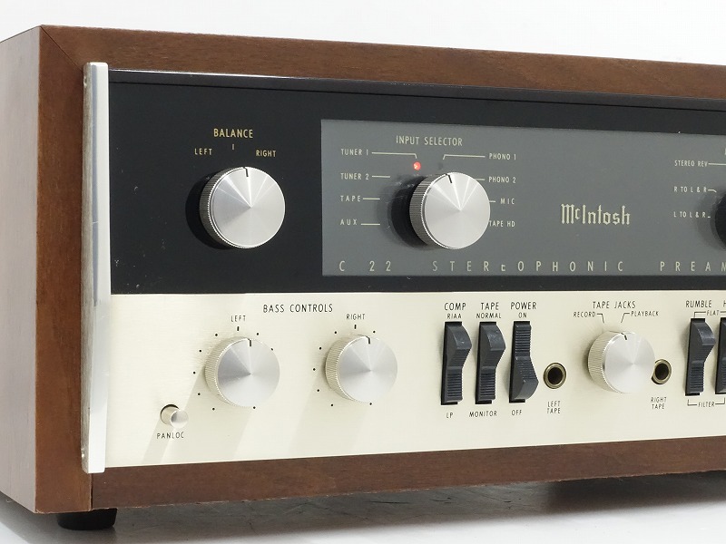 McIntosh C22 オリジナル 真空管 プリアンプ ウッドケース付