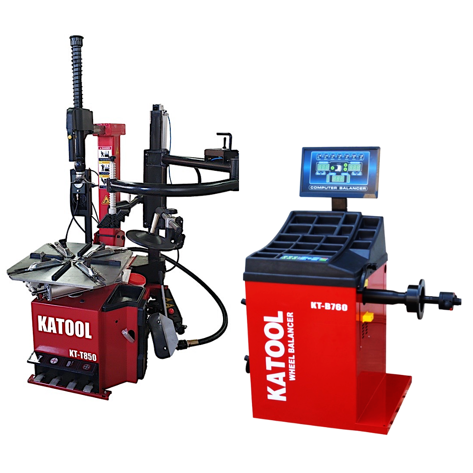 Combo 6: Tire Changer KT-T850 & Wheel Balancer KT-B760 – Katool