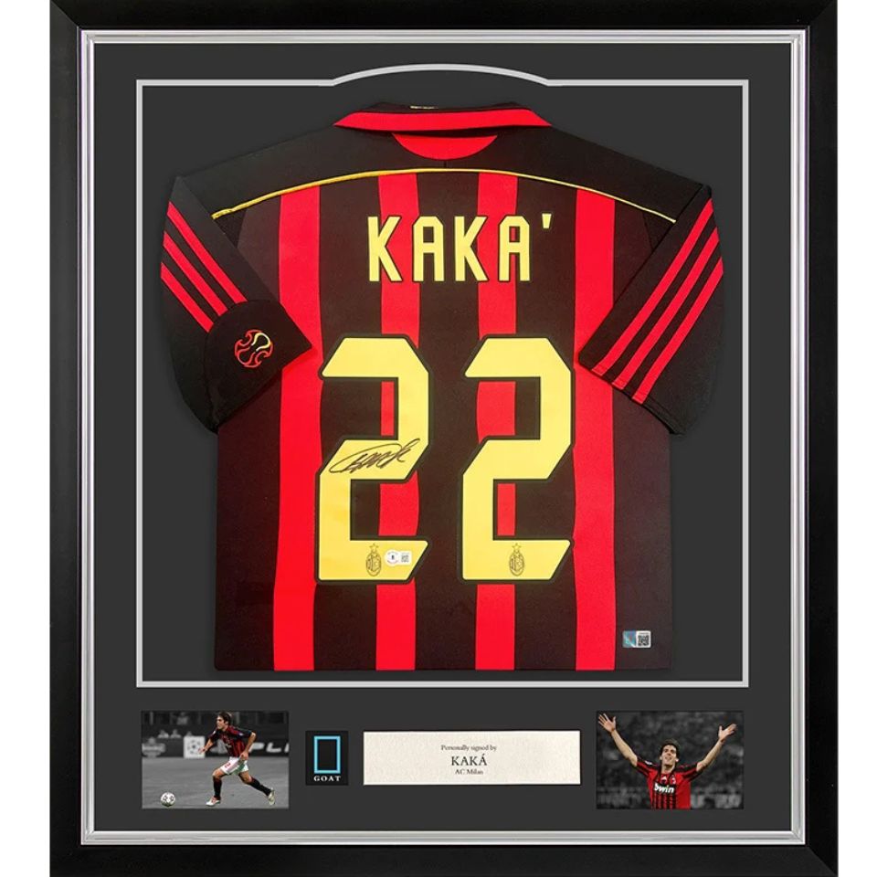 カカ【直筆サイン入り】2006-07ACミランホームユニホーム (フレーム