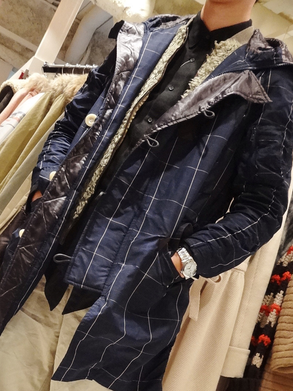 sacai チェックモッズコート | ブランド古着 買取・販売 about a Pond