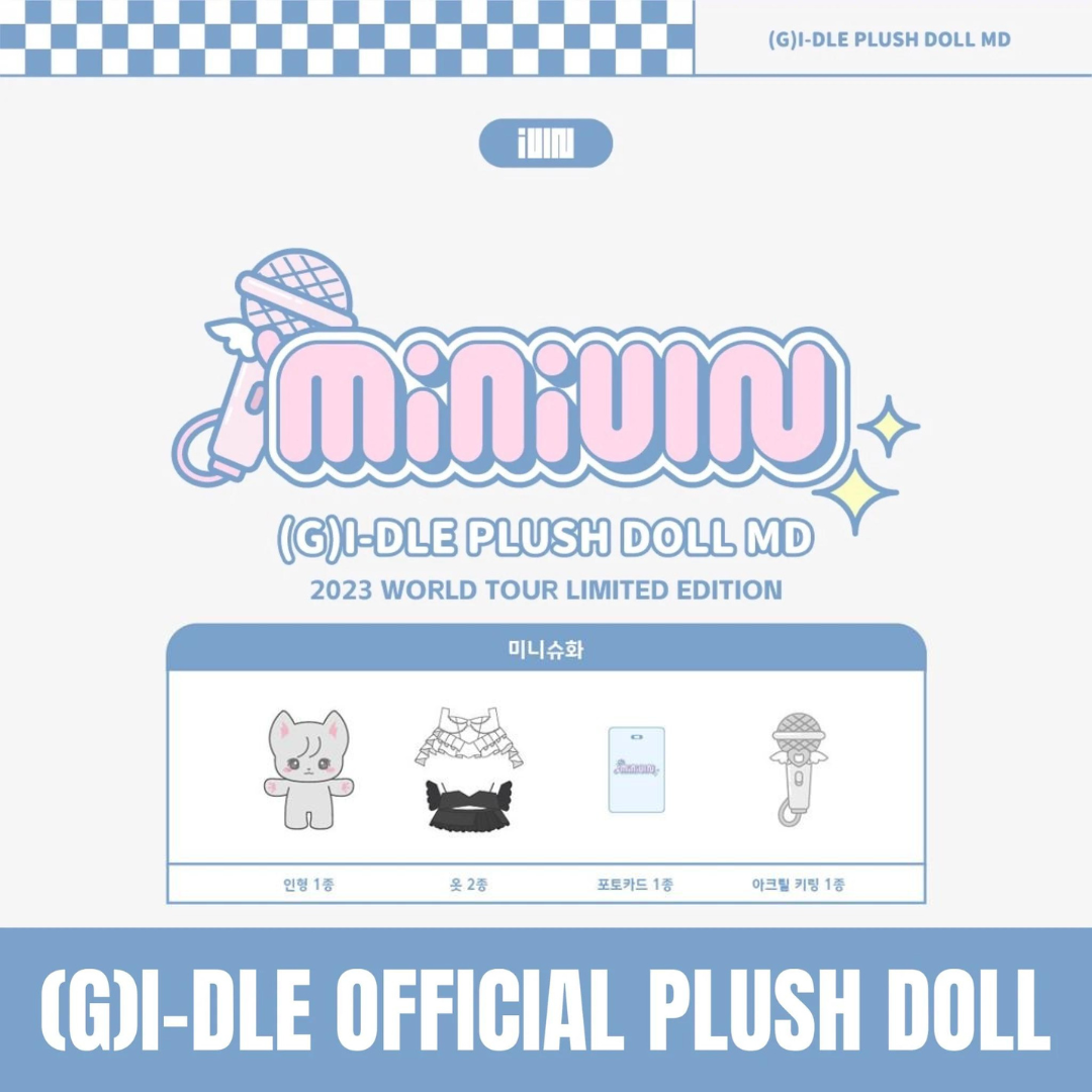 G)I-DLE PLUSH DOLL MD [MINIDLE] 2023 WORLD TOUR LIMITED EDITION