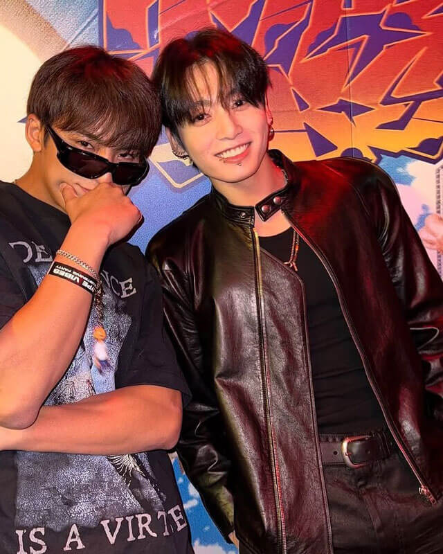 BTS Jung Kook Biker Leather Jacket – AlexGear
