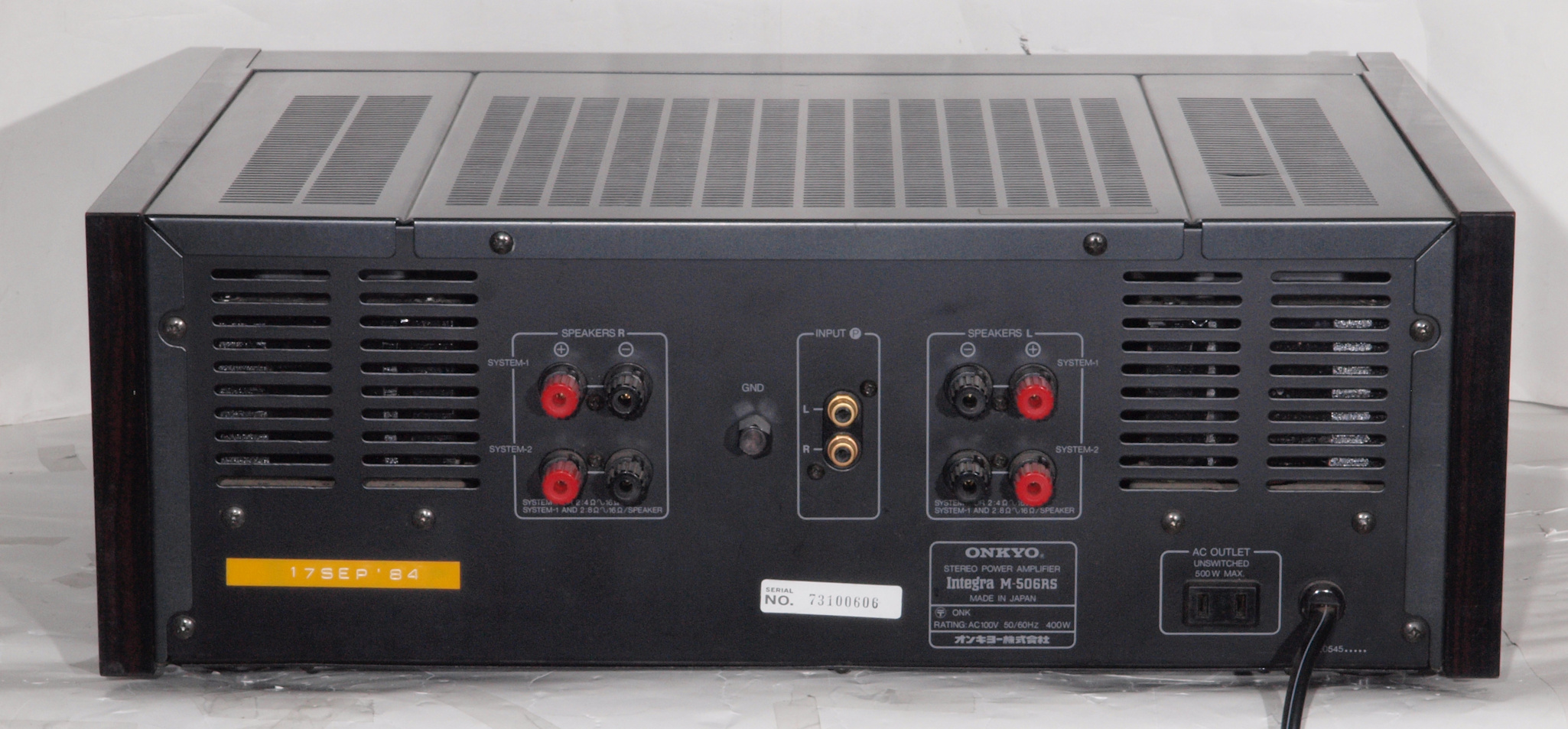 ONKYO integra p-506rs 3台目