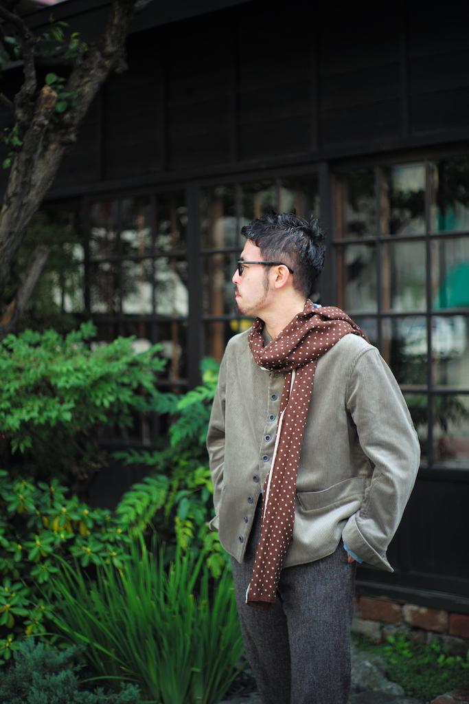 DOLMAN / ENGLISH CORDUROY GREY “SAPPORO SPECIAL”. | ANATOMICA
