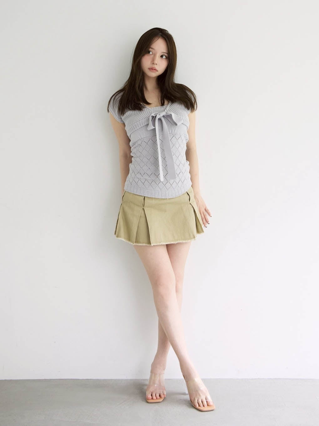 Mary logo cotton skirt