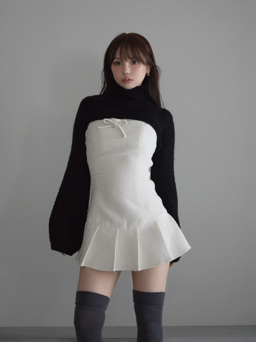 ANDMARY】Twiggy tweed mini dress