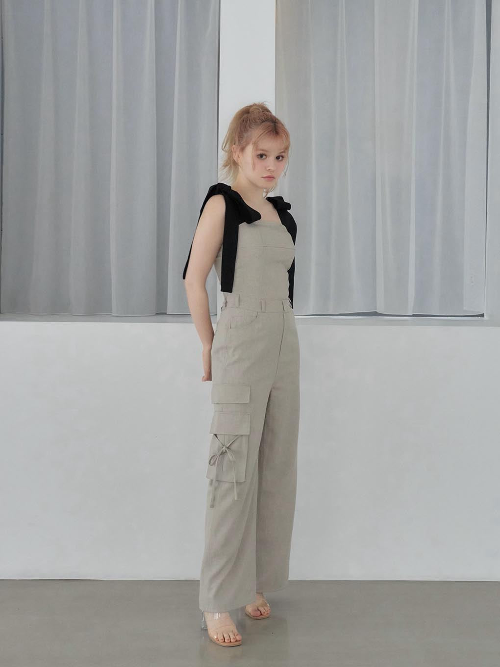 Nicola ribbon denim allinone andmary 【公式通販】 andmary Nicola