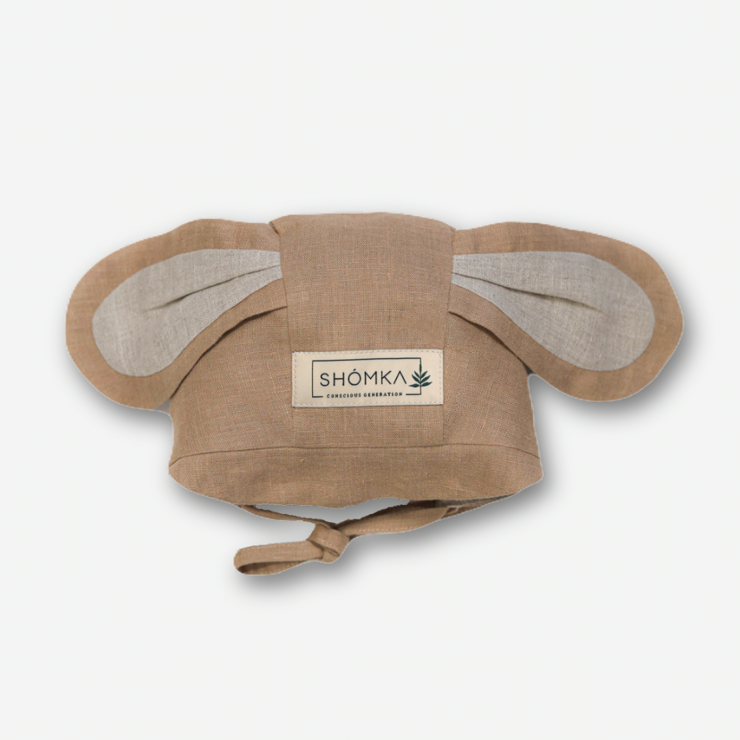 Puppy Linen Bonnet (Straight/Neutral) - Cappuccino [SHOMKA