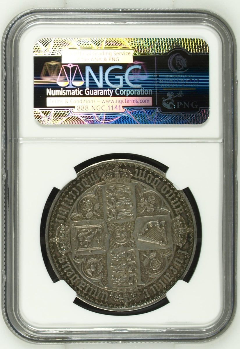 1847年 イギリス ヴィクトリア女王 ゴシッククラウン銀貨 アンデシモ