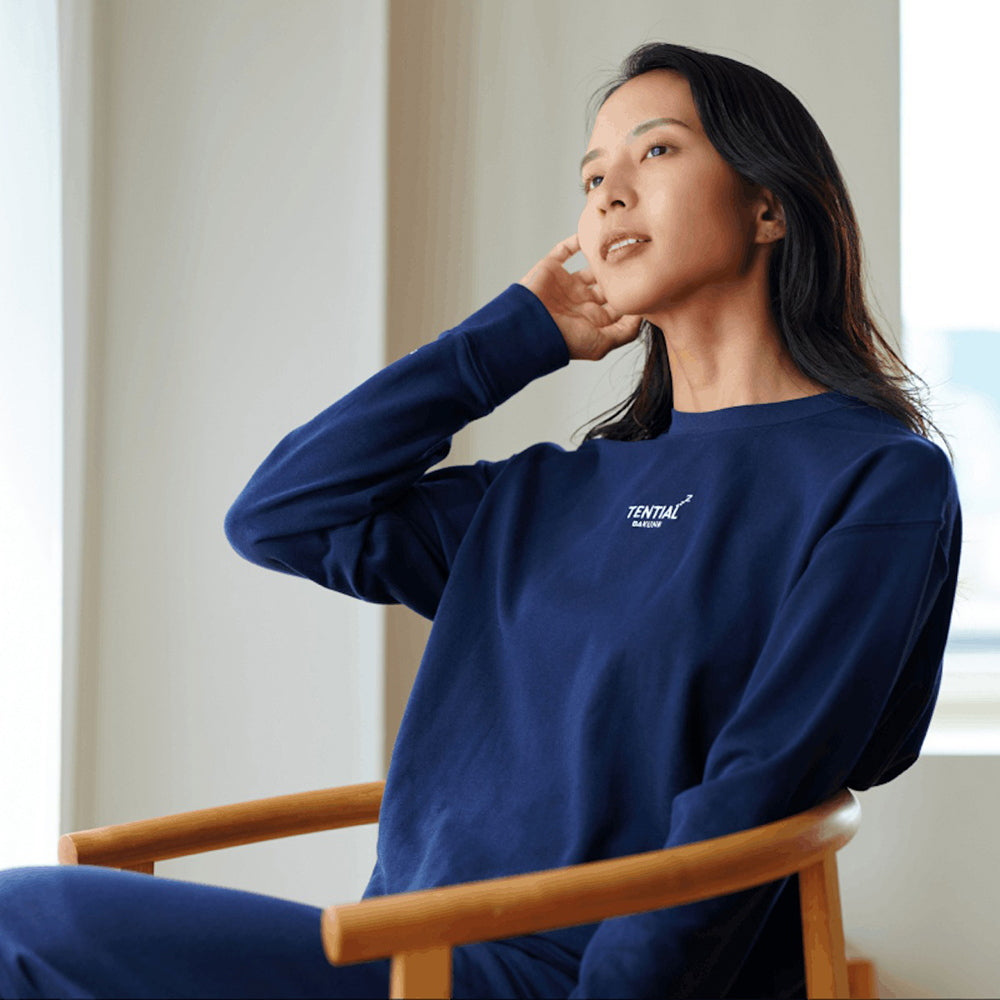 一般医療機器】リカバリーウェアBAKUNE スウェット上下 ネイビー