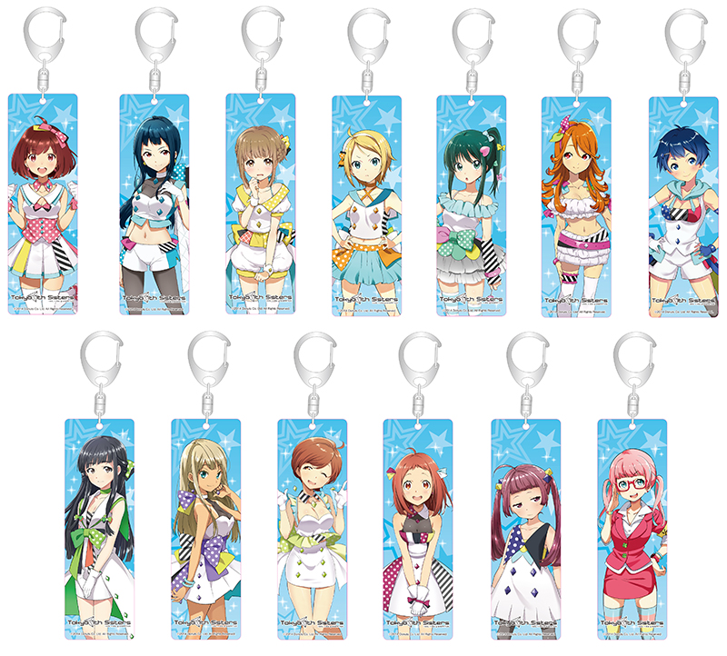 tokyo 7th sisters カードイラストアクリルキーホルダー ナナシス