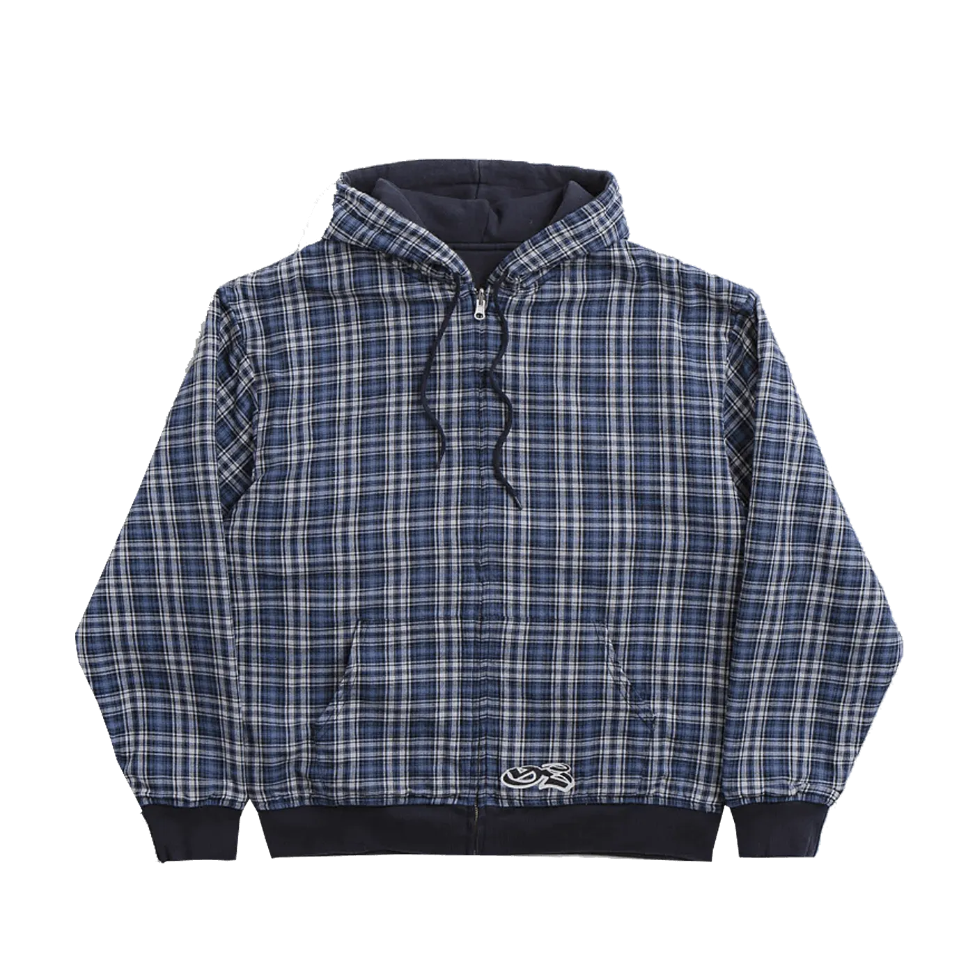 Yardsale XXX Reversible Flannel Hoodie Blue – ARROW & BEAST