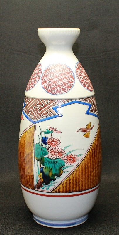 23968 浅蔵五十吉 (倣古九谷三様譜酒瓶) ASAKURA Isokichi – アート飛田