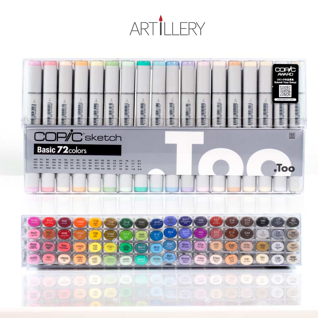 Copic Sketch Basic Set of 72 | Artillery Supplies