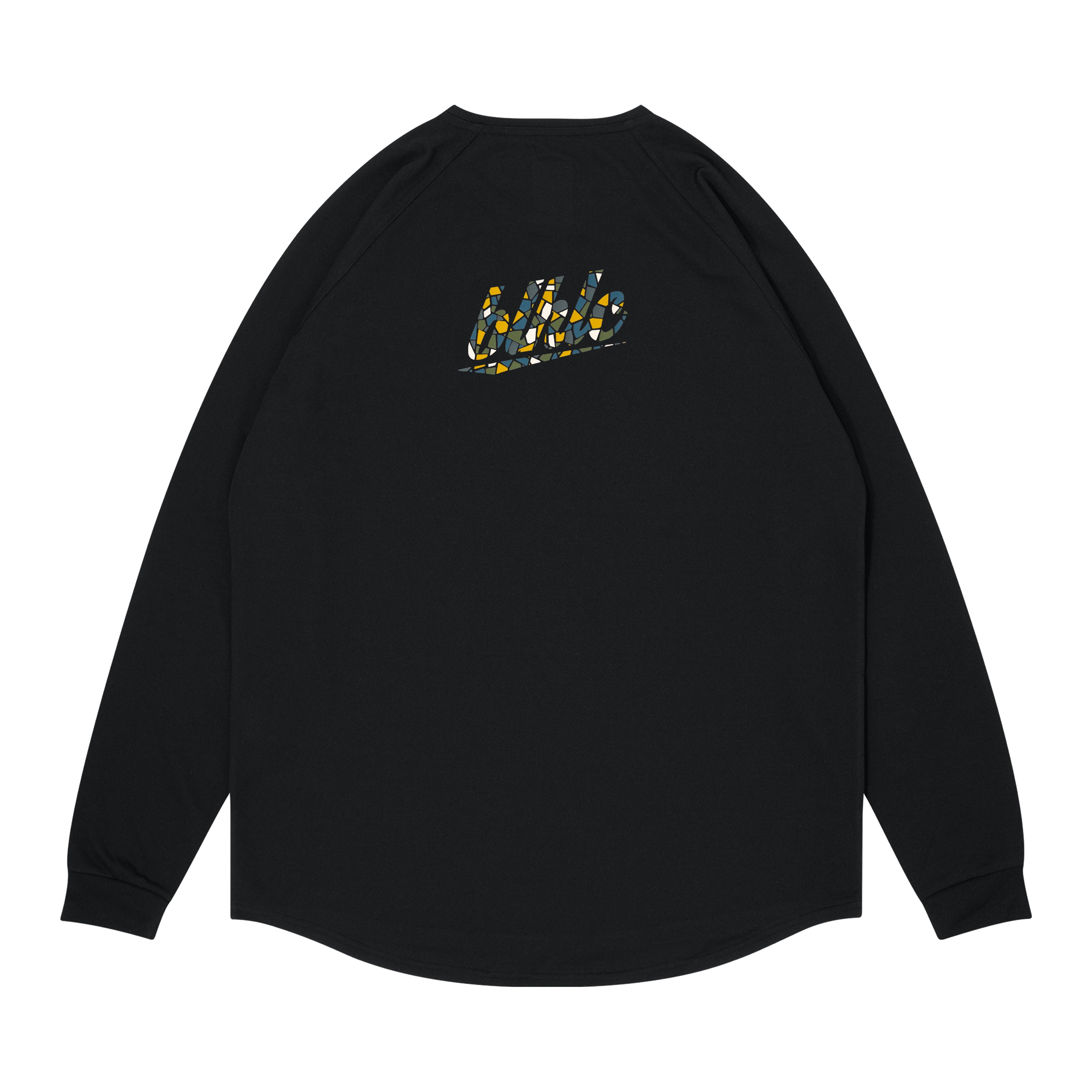 blhlc Back Print Cool Long Tee (black/snowy ivory mosaic