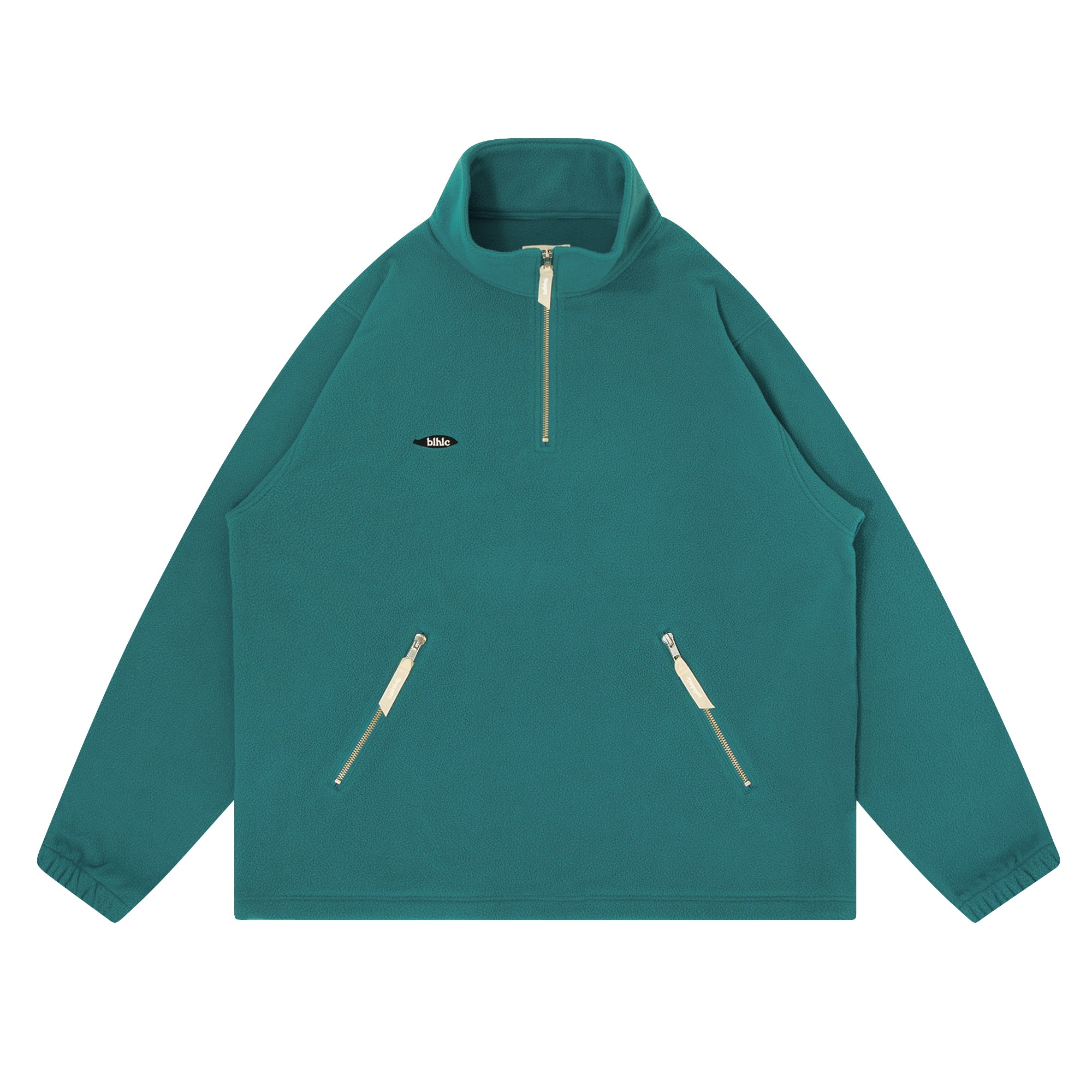 Ball Panel Logo Fleece Half Zip Pullover (teal blue) – ballaholic