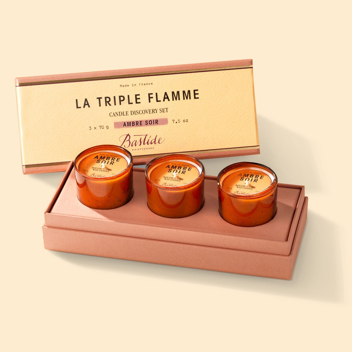 La Triple Flamme Ambre Soir | Bastide Aix-en-Provence | Holiday Sets