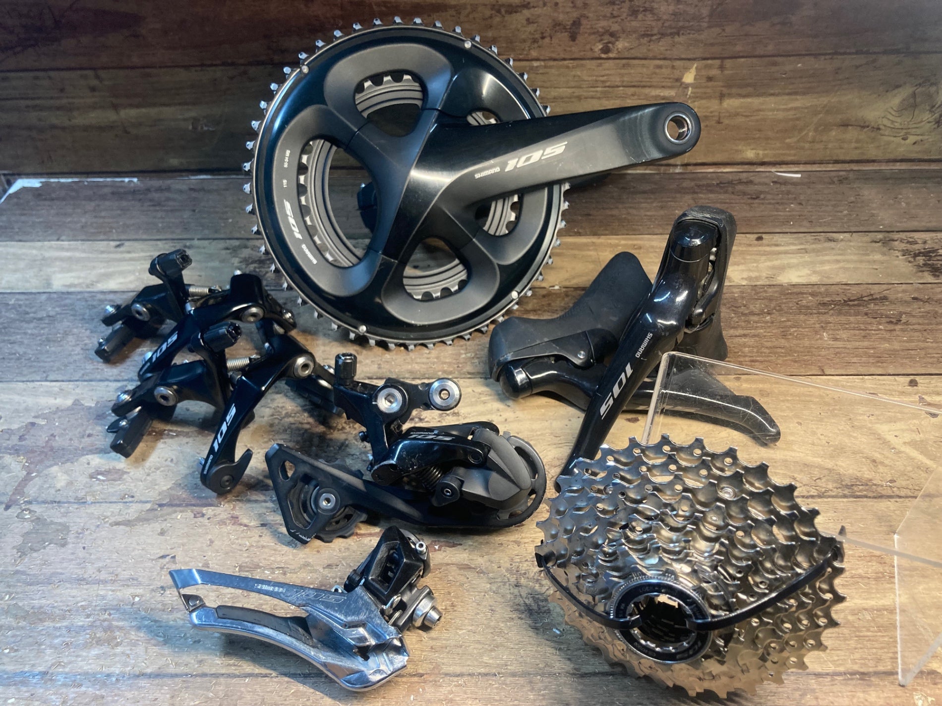 黒*猫様 SHIMANO Di2 105 R7170 油圧電動コンポーネントセッ黒*猫様