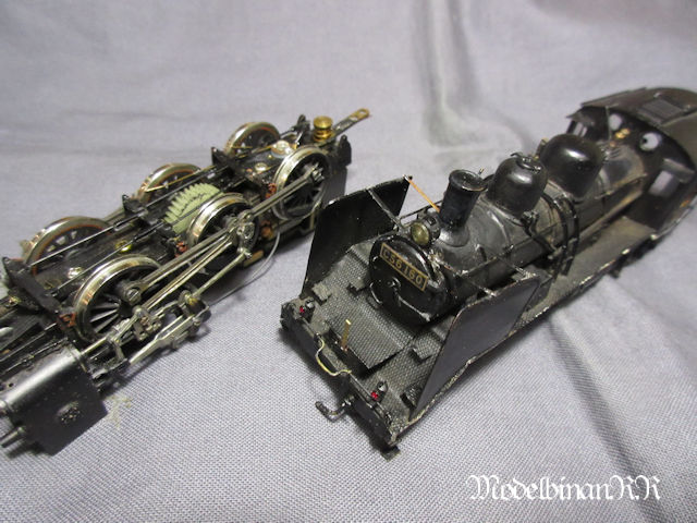 Y【ジャンク品】鉄道模型 テンダー(炭水車) C56 154 欠品あり 部品取り