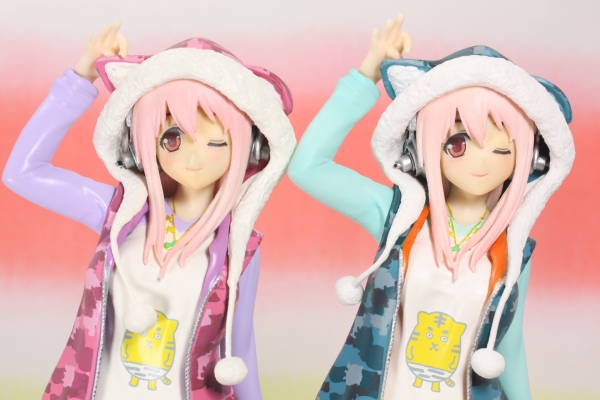すーぱーそに子」すーぱーそに子 虎パーカーver ブルー＆ピンク
