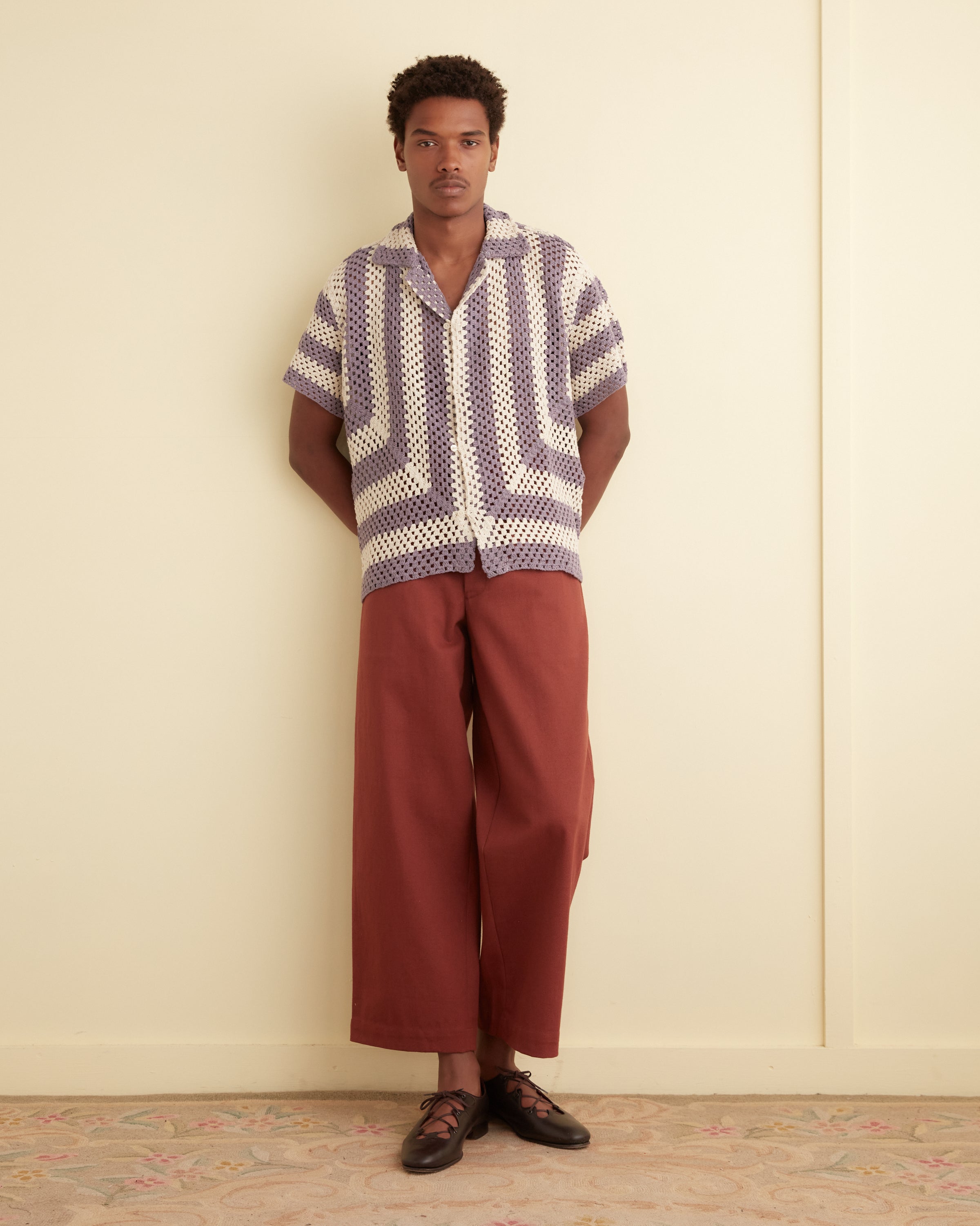 Flagship Crochet Shirt - Lavender – BODE