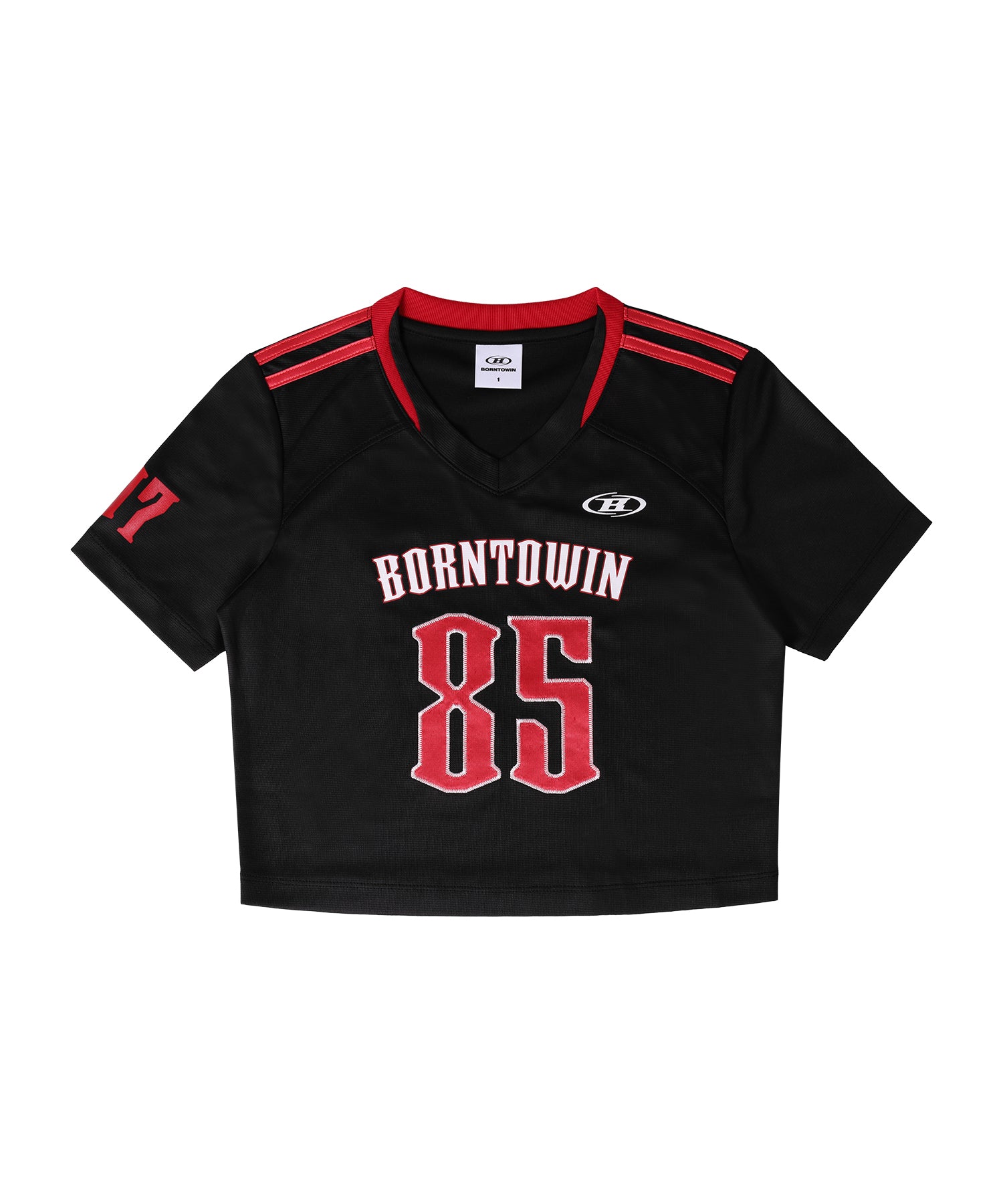 予約販売：ご注文より1～3週間後に発送予定】W RUGBY JERSEY SEMI CROP