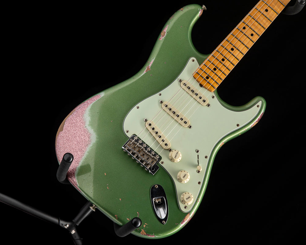 Used Fender Custom Shop Relic '64 Special Strat Aged Sage Green Metall