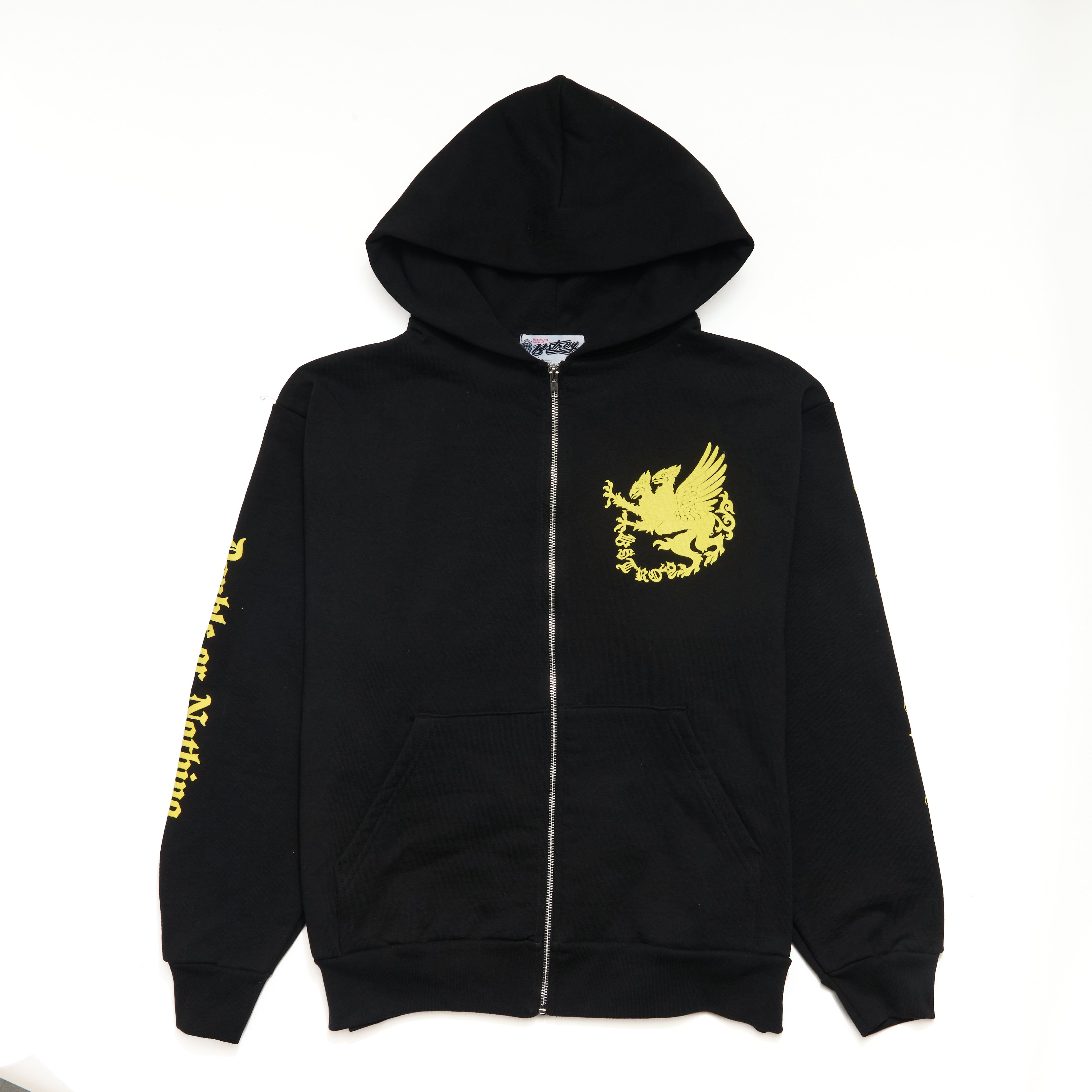 Double Or Nothing Zip Hoodie (Black) – Bstroy