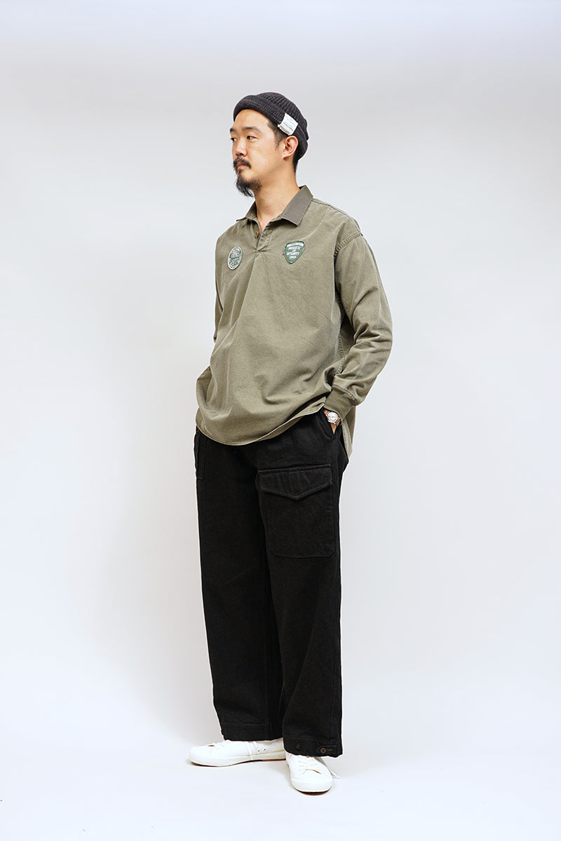 ナイジェル・ケーボン】MAN / ラガーシャツ - ピグメント / RUGGER