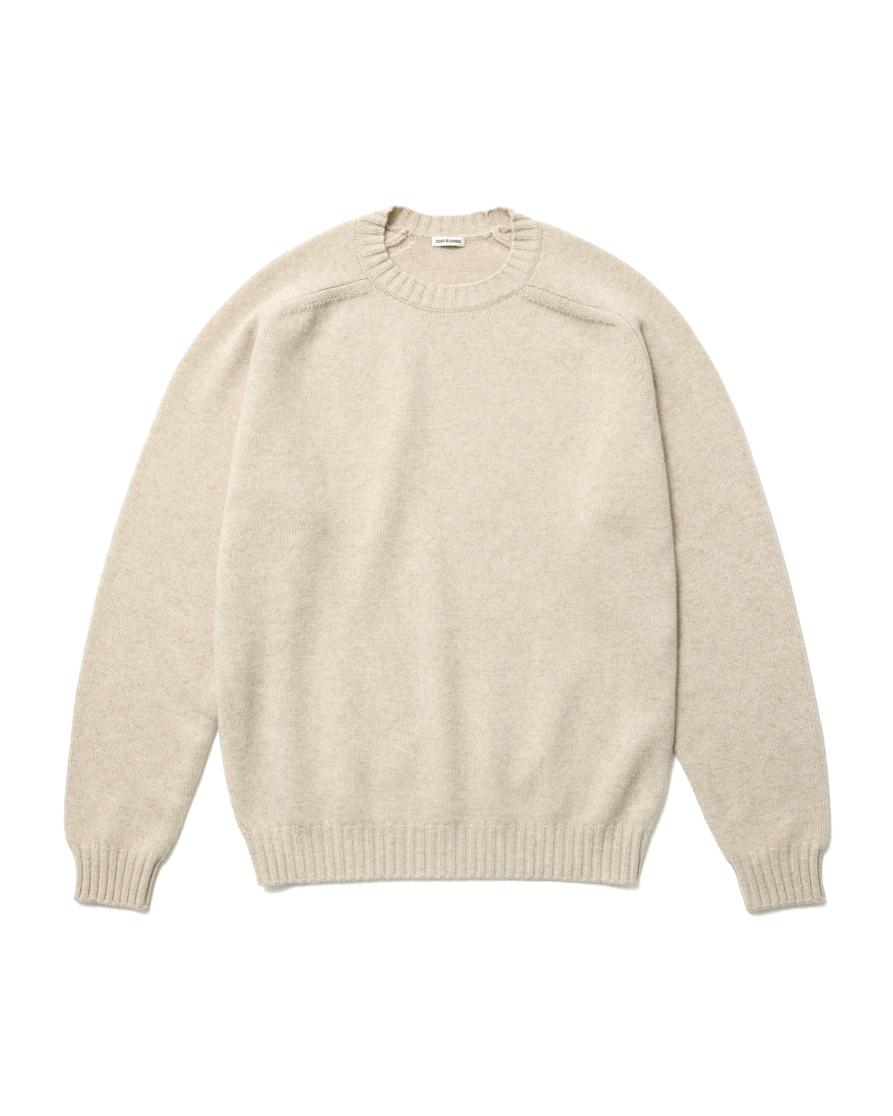キャッシュベイビー クルーネック ニット, Natural – cash & barba