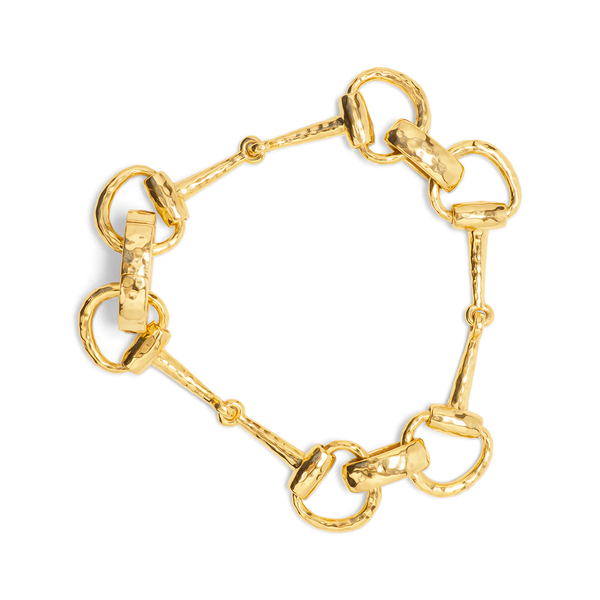 Equestrian Snaffle Bit Bracelet, 8 in - Gold – Capucine De Wulf
