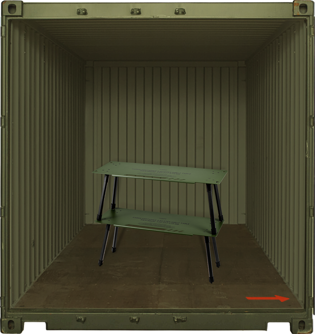 MASTER SHELF TABLE – CARGO CONTAINER