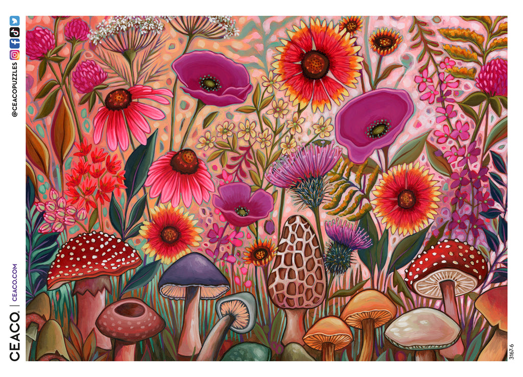 Peggy's Garden - Morel of the Story - 1000 Piece Puzzle – Ceaco.com