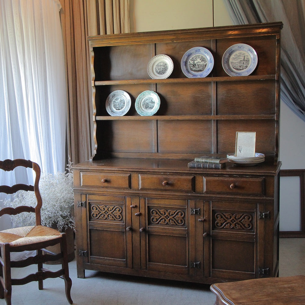 1930年代オーク材ドレッサー（カップボード）横幅139cm イギリス