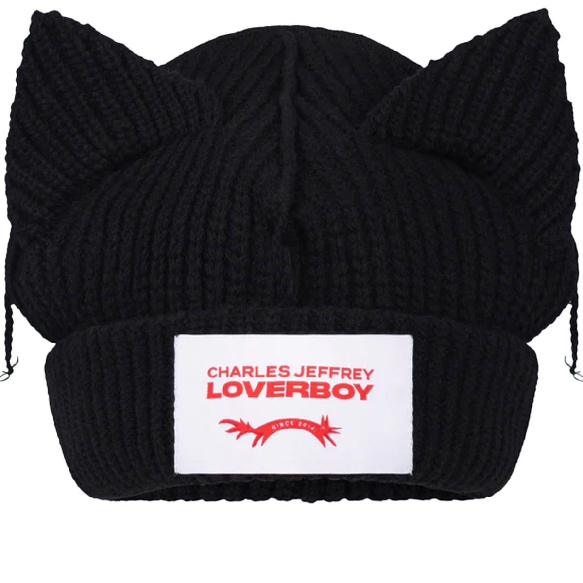 CHARLES JEFFREY LOVERBOY - SUPERSIZED CHUNKY EARS BEANIE BLACK